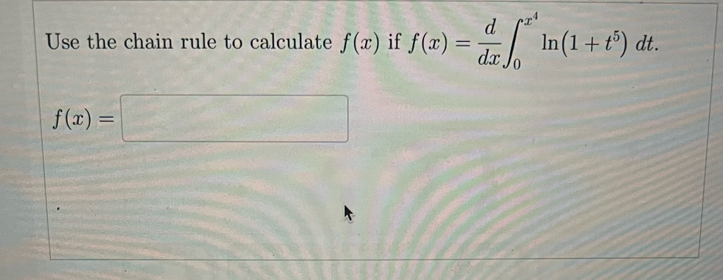 Solved Use the chain rule to calculate f(x) ﻿if | Chegg.com