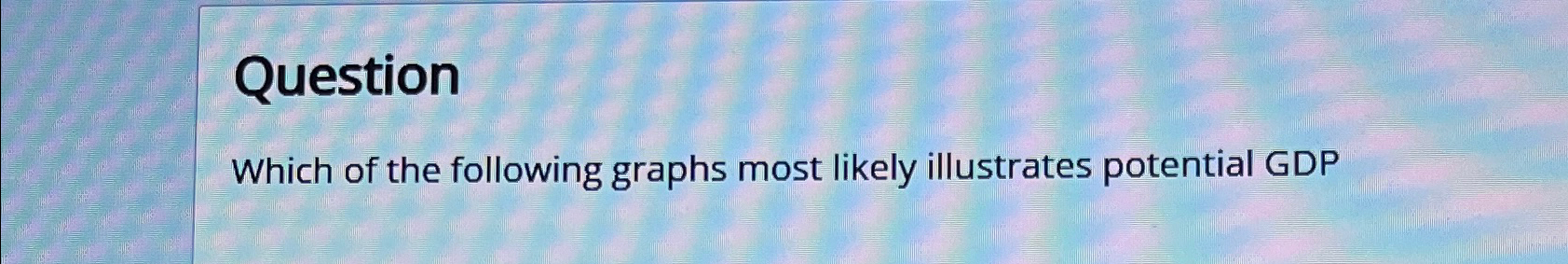 Solved QuestionWhich of the following graphs most likely | Chegg.com
