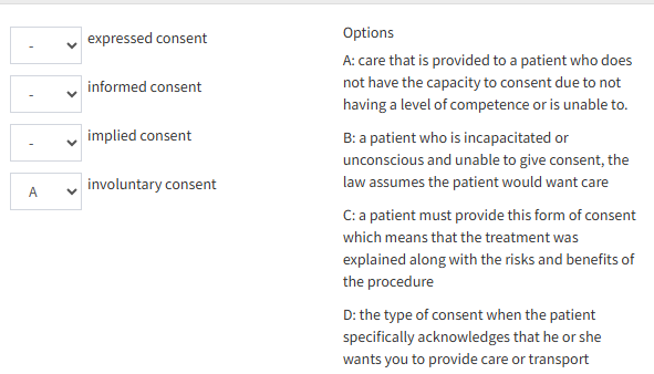 Solved expressed consentinformed consentimplied | Chegg.com