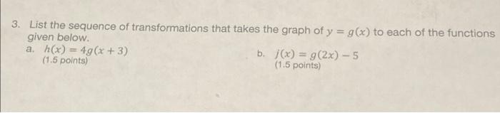 Solved 3. List the sequence of transformations that takes | Chegg.com
