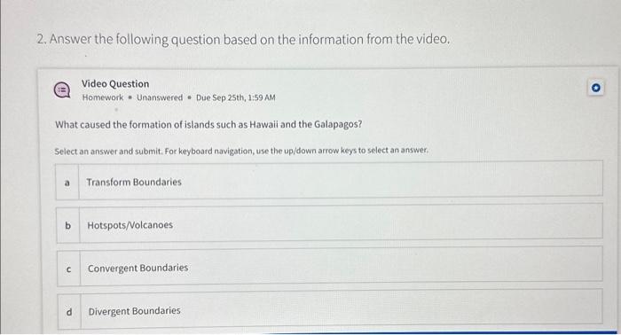 2. Answer the following question based on the | Chegg.com