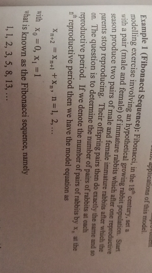 Solved Example 1 Fibonacci Sequence Fibonacci In The Chegg Solved Example 1 Fibonacci Sequence Fibonacci In The Chegg