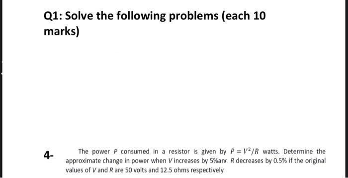 Solved Q1: Solve the following problems (each 10 marks) 1- | Chegg.com