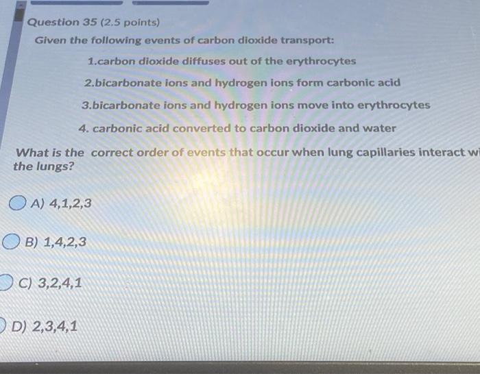 Solved Question 32 (2.5 points) A decrease in blood pressure | Chegg.com