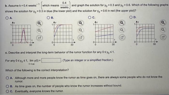 Solved Sociologists model the spread of rumors using | Chegg.com