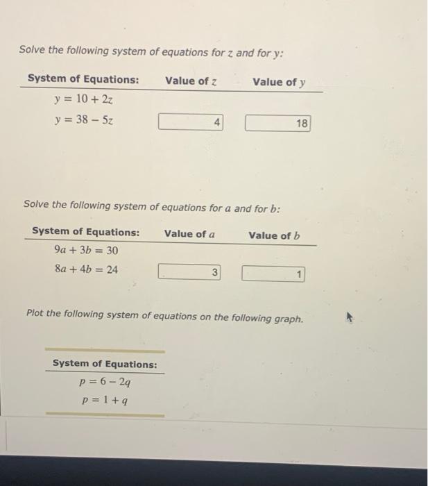 Solved Solve The Following System Of Equations For Z And For | Chegg.com