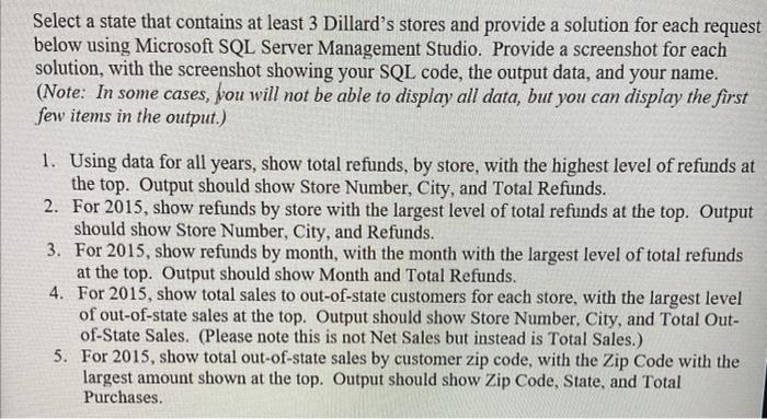 Can I have help writing the SQL codes for 1-5. Thank | Chegg.com