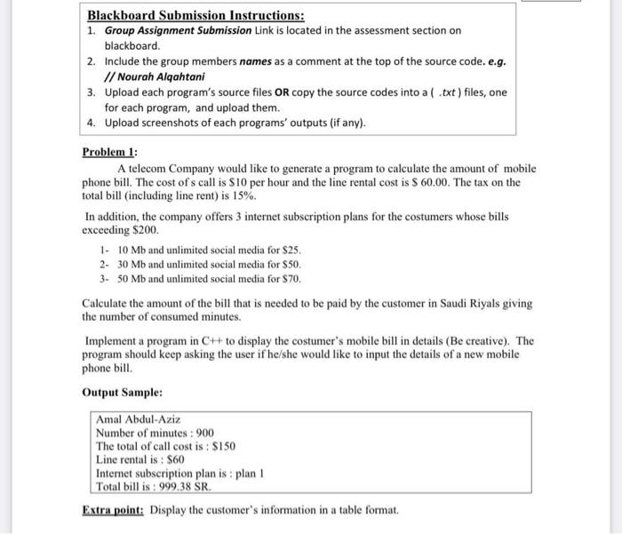 blackboard group assignment submission