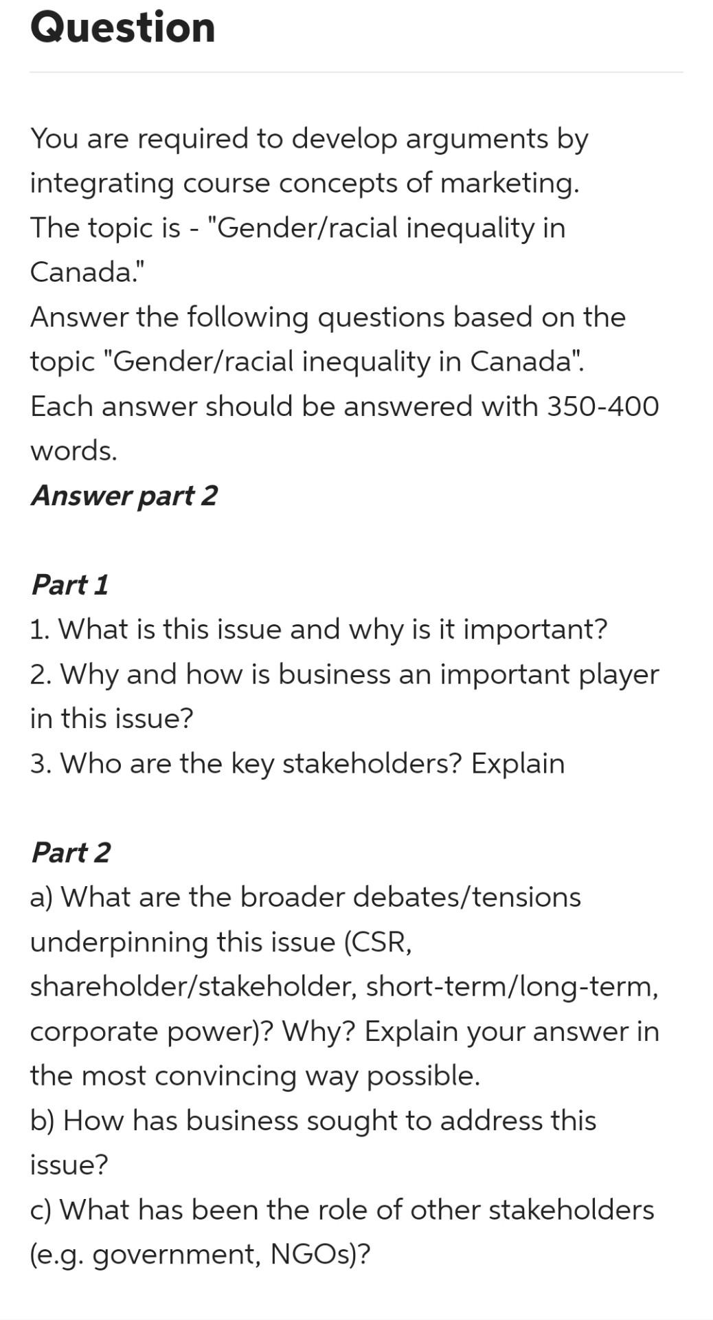 Solved You are required to develop arguments by integrating | Chegg.com