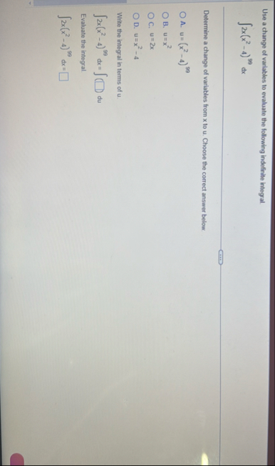 Solved Use a change of variables to evaluate the following | Chegg.com