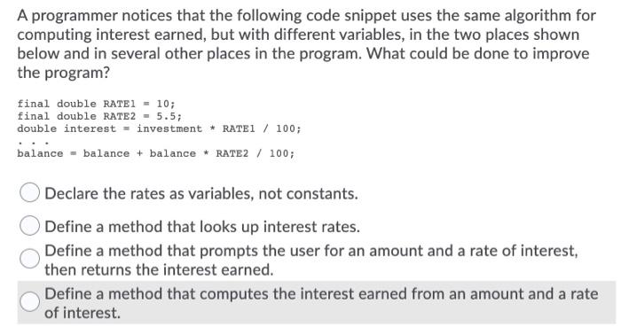 Solved What is wrong with the following code? public static | Chegg.com