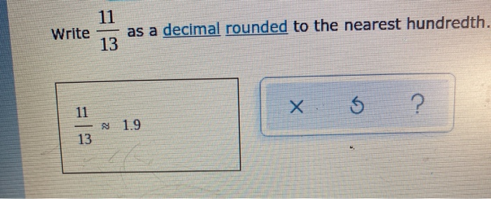 3 4 11 as a decimal rounded to the nearest hundredth