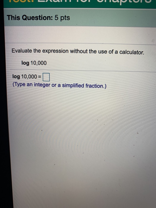 Solved This Question 5 pts Evaluate the expression without