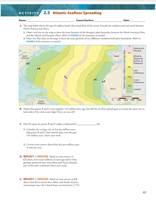 ACTIVITY 2.2 Is Plate Tectonics Caused by a Change in | Chegg.com