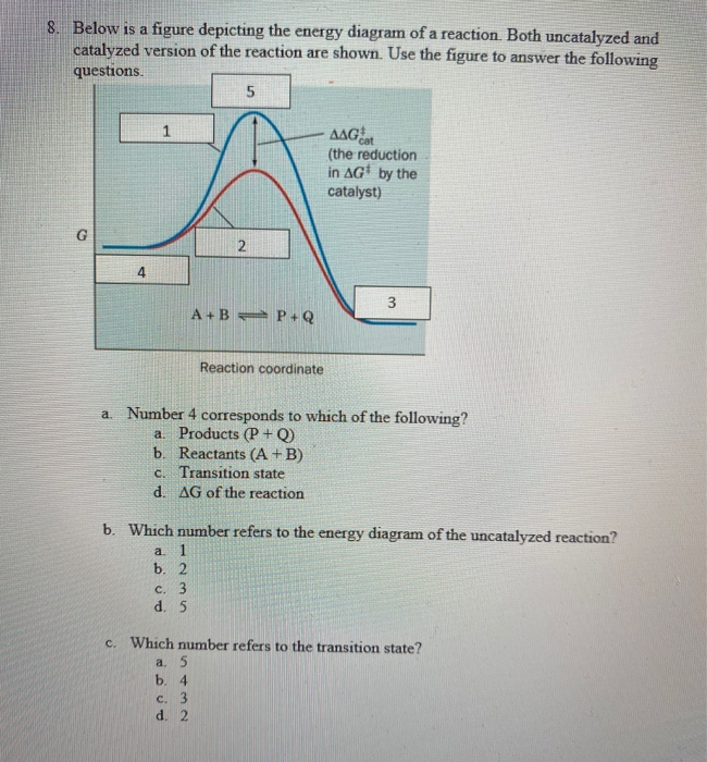 Solved 8. Below is a figure depicting the energy diagram of | Chegg.com