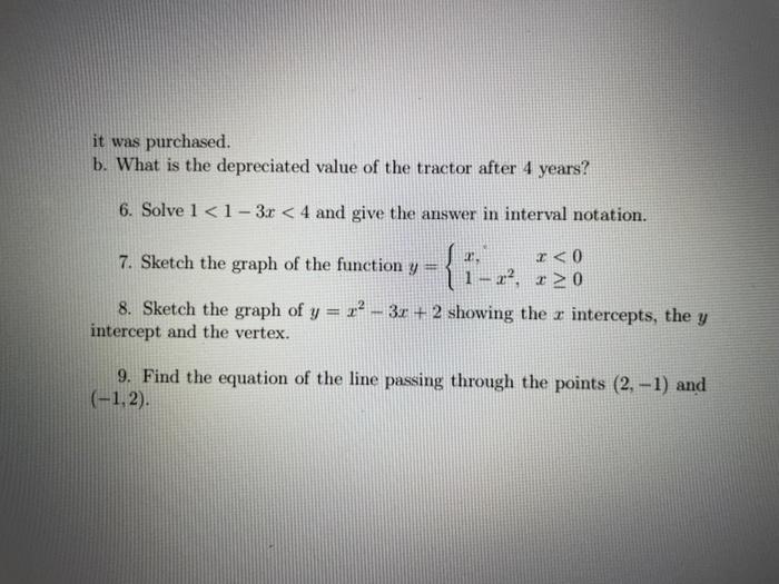 Solved 1. Let X + 2y = 5 2x + Y = 4 A. Find The Inverse Of | Chegg.com