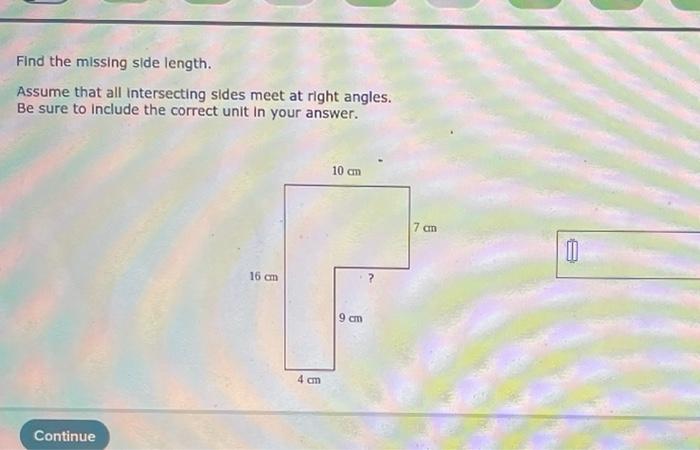 Solved Find The Missing Side Length. Assume That All | Chegg.com