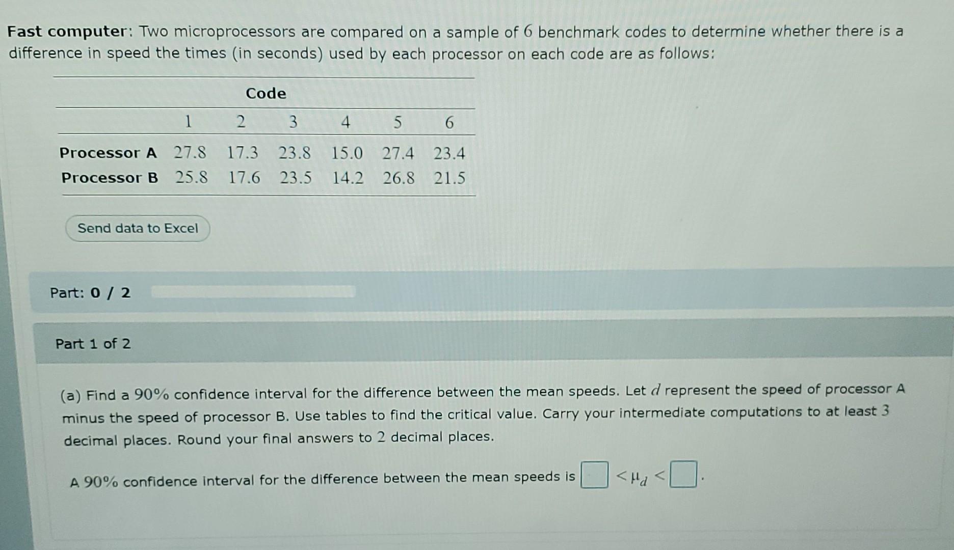 Solved Fast computer: Two microprocessors are compared on a | Chegg.com
