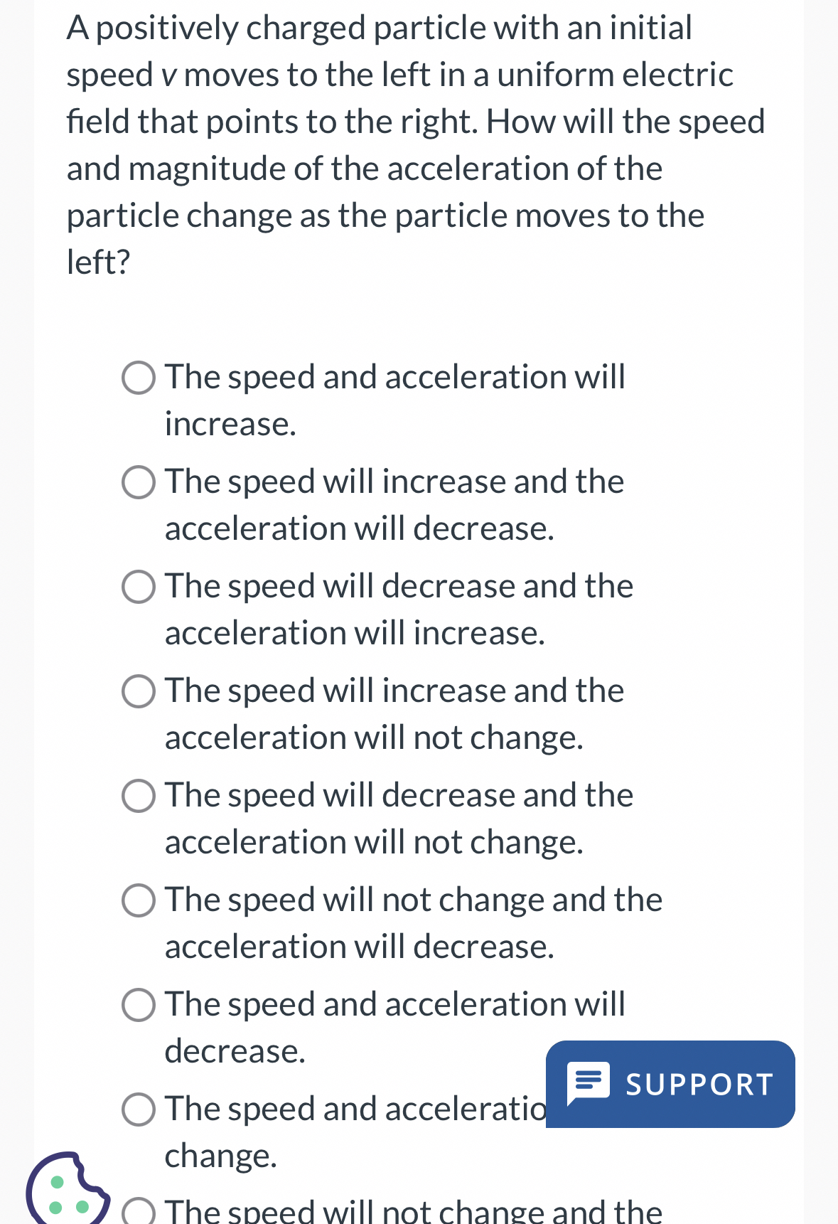 Solved A positively charged particle with an initial speed v | Chegg.com