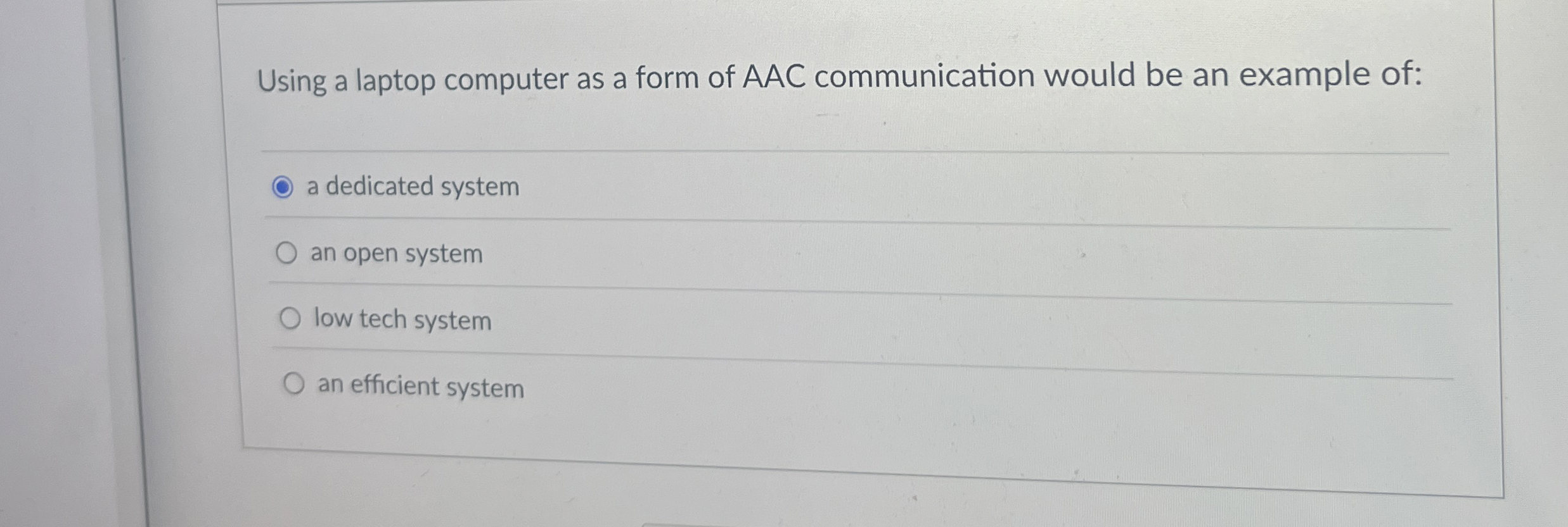 Solved Using a laptop computer as a form of AAC | Chegg.com