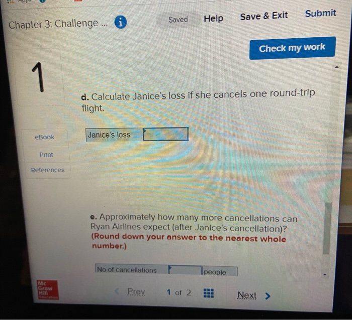Solved Chapter 3: Challenge ... i Saved Help Save & Exit | Chegg.com