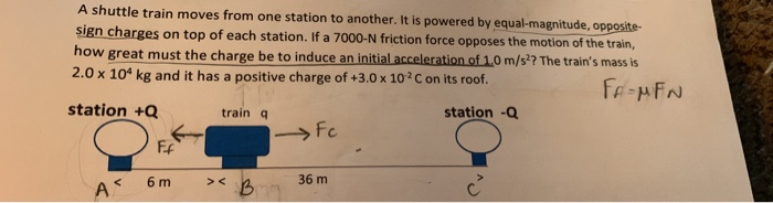 Solved A shuttle train moves from one station to another. It | Chegg.com