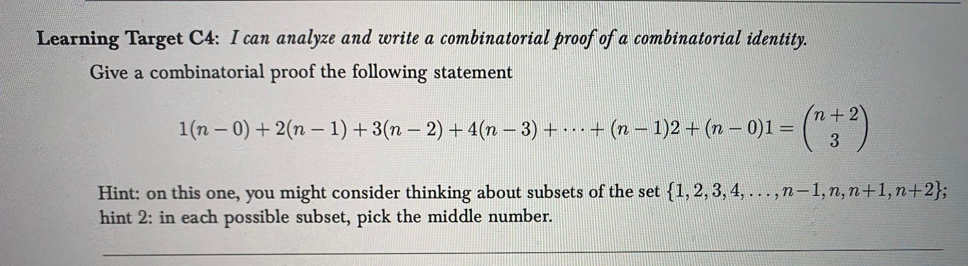 Solved tarning Target C2 Core I can compute combinations