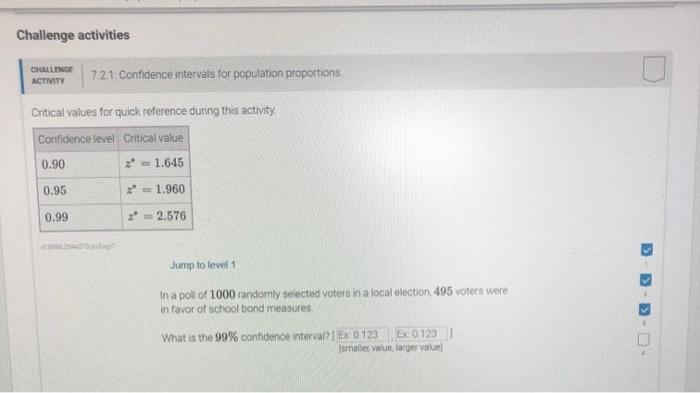 Solved cautinice 7.21: Confidence intervals for population | Chegg.com