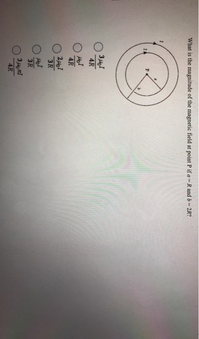 Solved What is the magnitude of the magnetic field at point | Chegg.com
