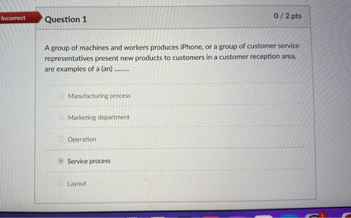 Solved A group of machines and workers produces iPhone, or a | Chegg.com