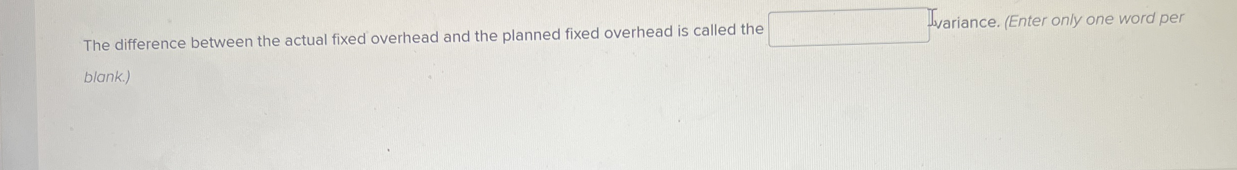 Solved The difference between the actual fixed overhead and | Chegg.com