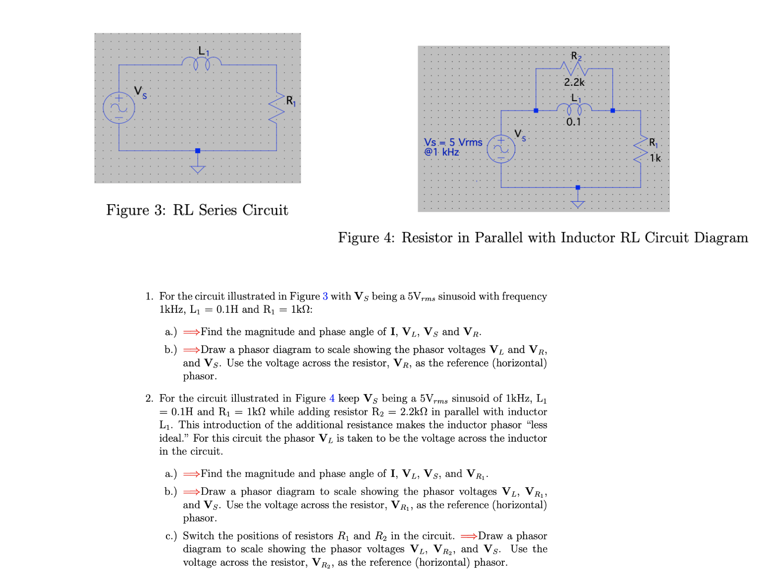 Solved Figure 3 Rl Series Circuitfigure 4 Resistor In Chegg Solved Figure 3 Rl Series Circuitfigure 4 Resistor In Chegg