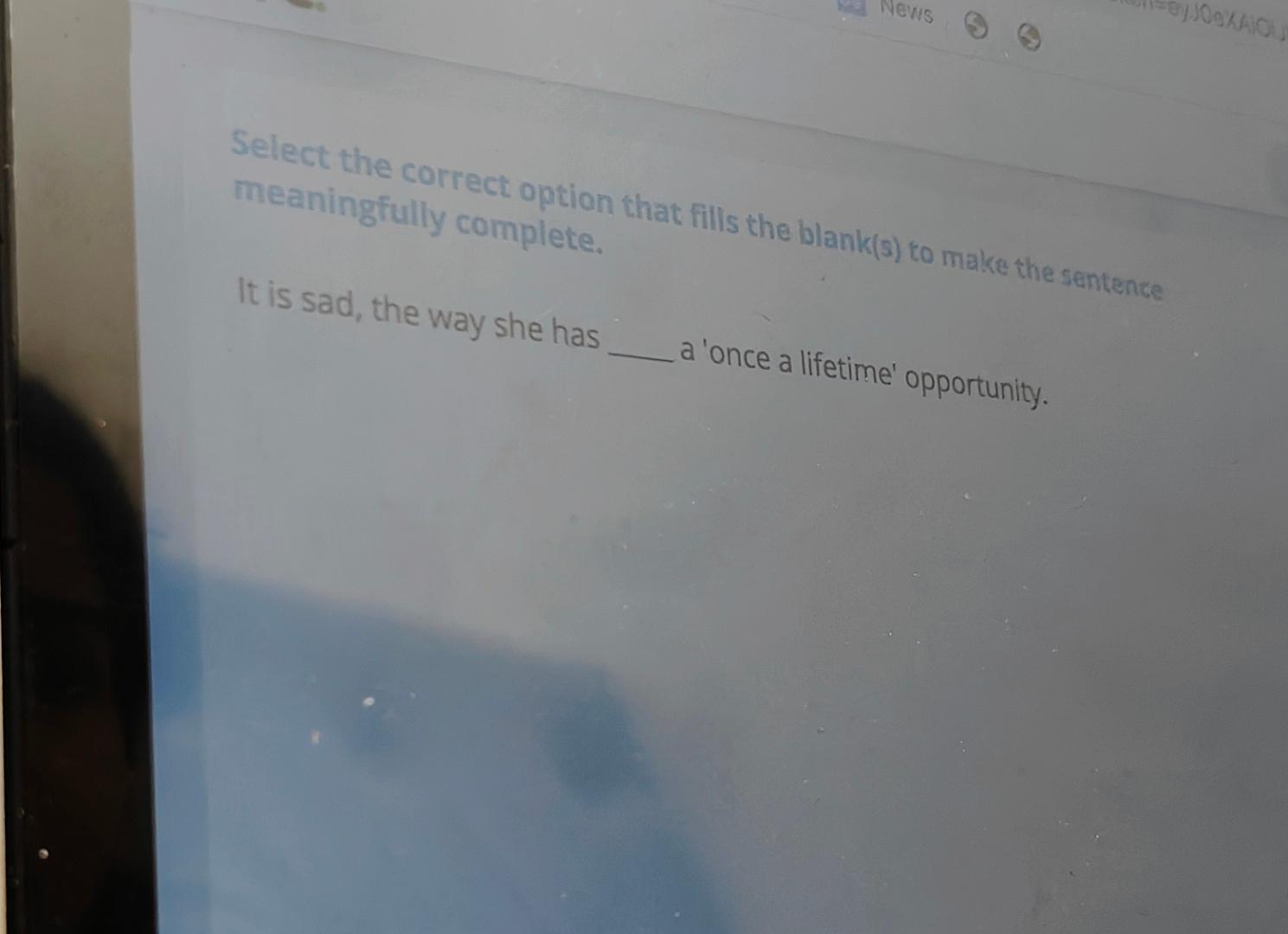 Solved Select the correct option that fills the blank(s) ﻿to | Chegg.com