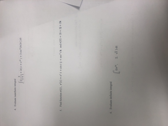 Solved Math 231 Class Work 9 (14.2 Calculus of Vector Valued | Chegg.com