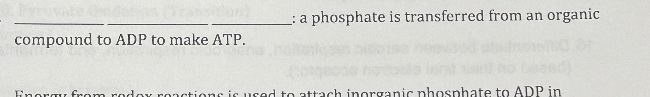Solved q,q,q, ﻿: a phosphate is transferred from an organic | Chegg.com