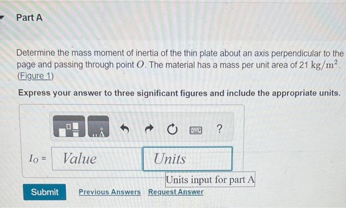 Solved Determine the mass moment of inertia of the thin | Chegg.com