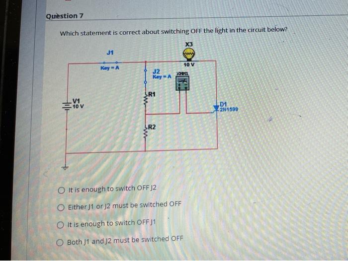 Solved Question 7 Which statement is correct about switching | Chegg.com