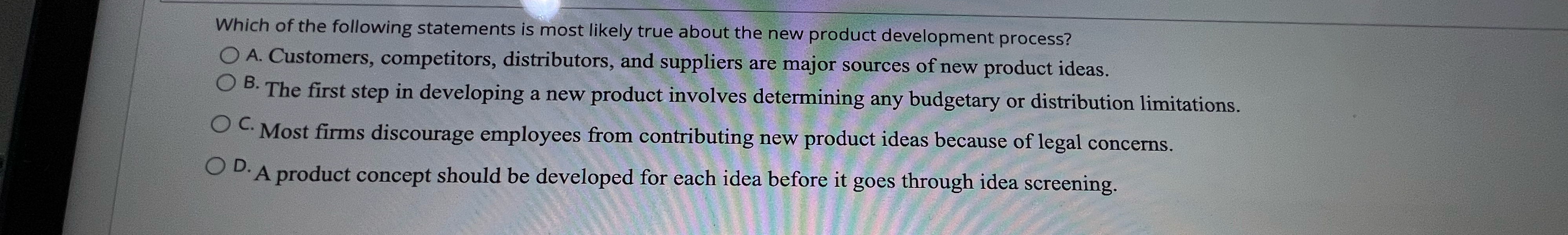 Solved Which of the following statements is most likely true | Chegg.com