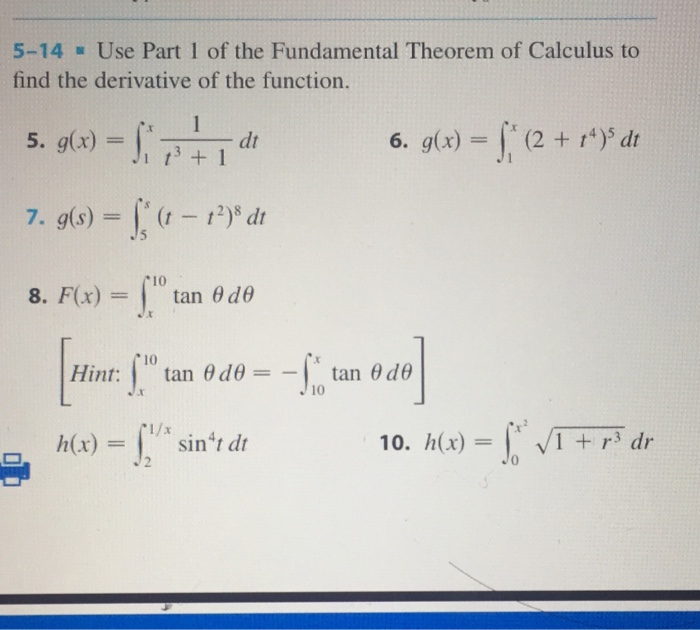 Solved 2 Let G X F T Dt Where F Is The Function Who Chegg Com