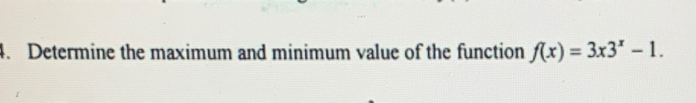 Determine the maximum and minimum value of the | Chegg.com