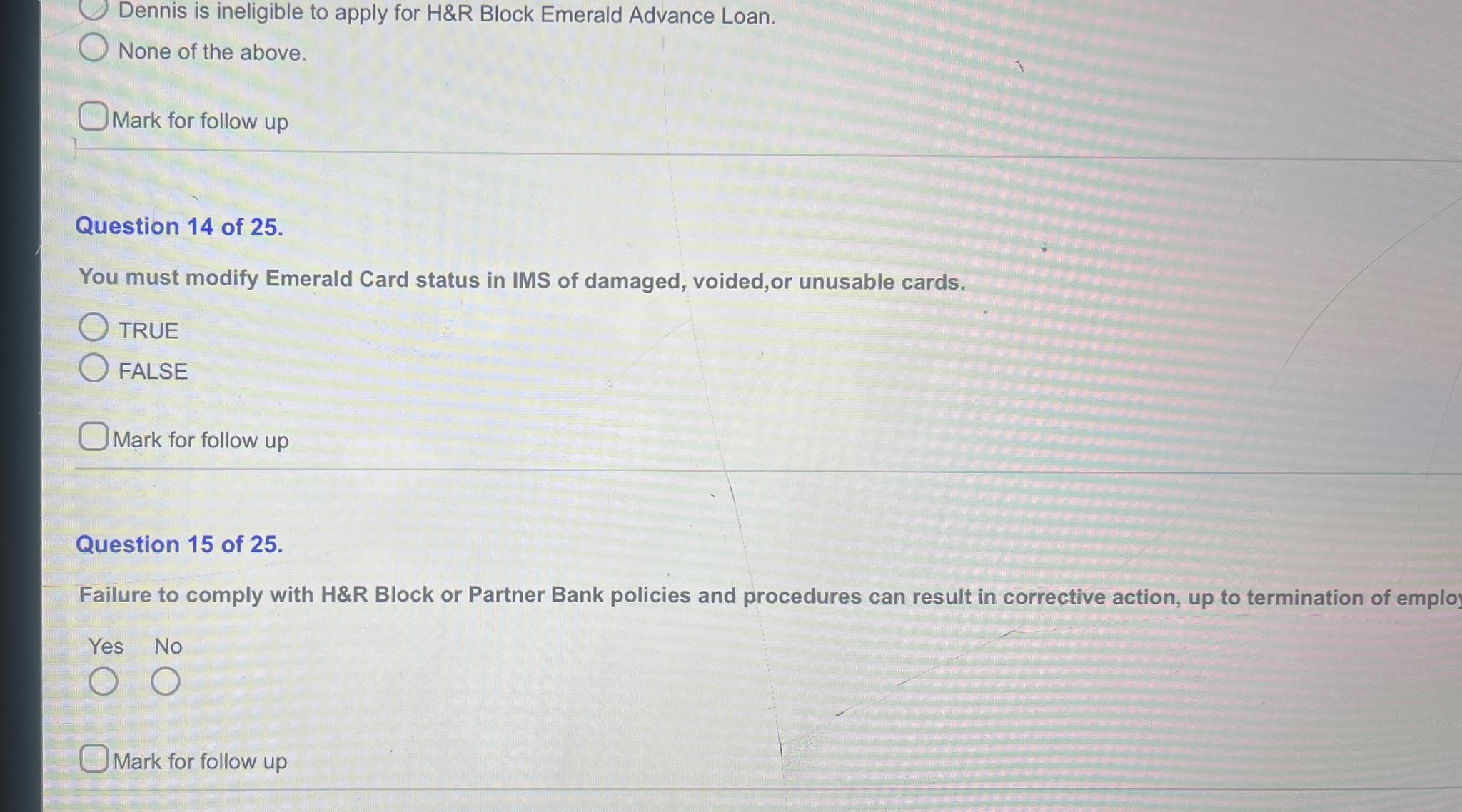 Solved Dennis is ineligible to apply for H&R Block Emerald