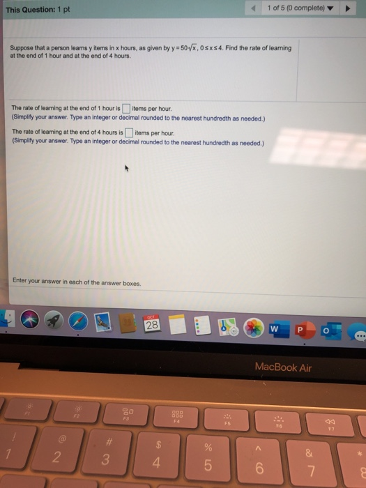 Solved 1 of 5 (0 complete) This Question: 1 pt Suppose that | Chegg.com