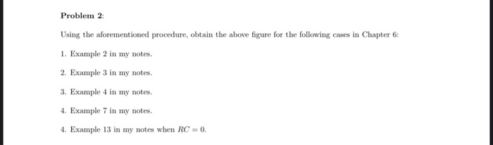 Problem 2: Using the aforementioned procedure, obtain | Chegg.com
