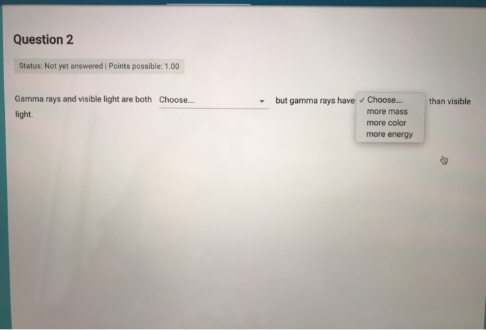 Solved Question 1 Status: Not yet answered Points possible: | Chegg.com