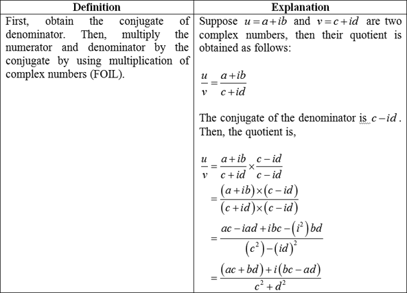 Definition Of Complex Numbers Chegg Com