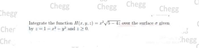 Solved Chegg Chegg Chegg Chegg Chegg Integrate The Function | Chegg.com