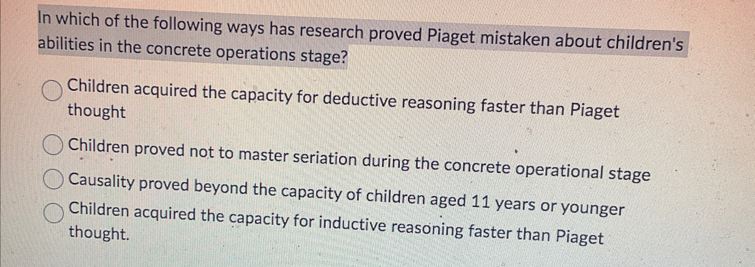 Solved In which of the following ways has research proved Chegg