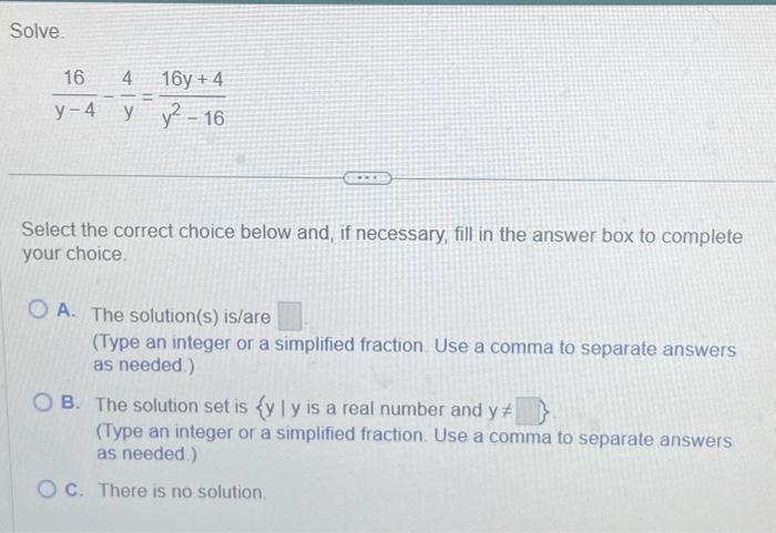 4x 8y 16 solve for y