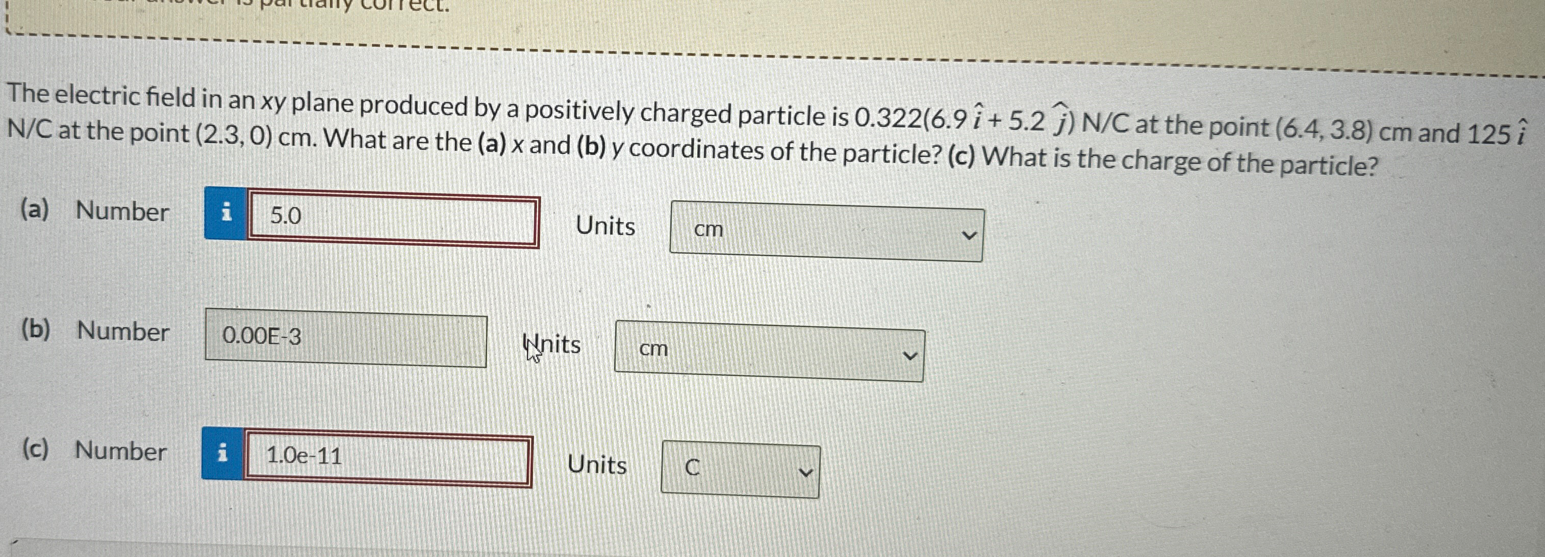 Solved The electric field in an xy ﻿plane produced by a | Chegg.com