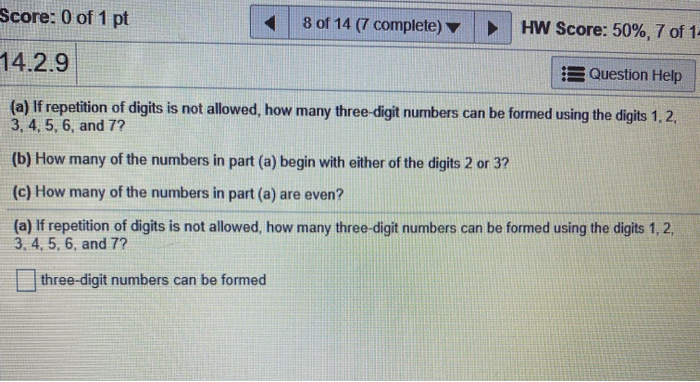 Solved Score: 0 of 1 pt 8 of 14 (7 complete) HW Score: | Chegg.com